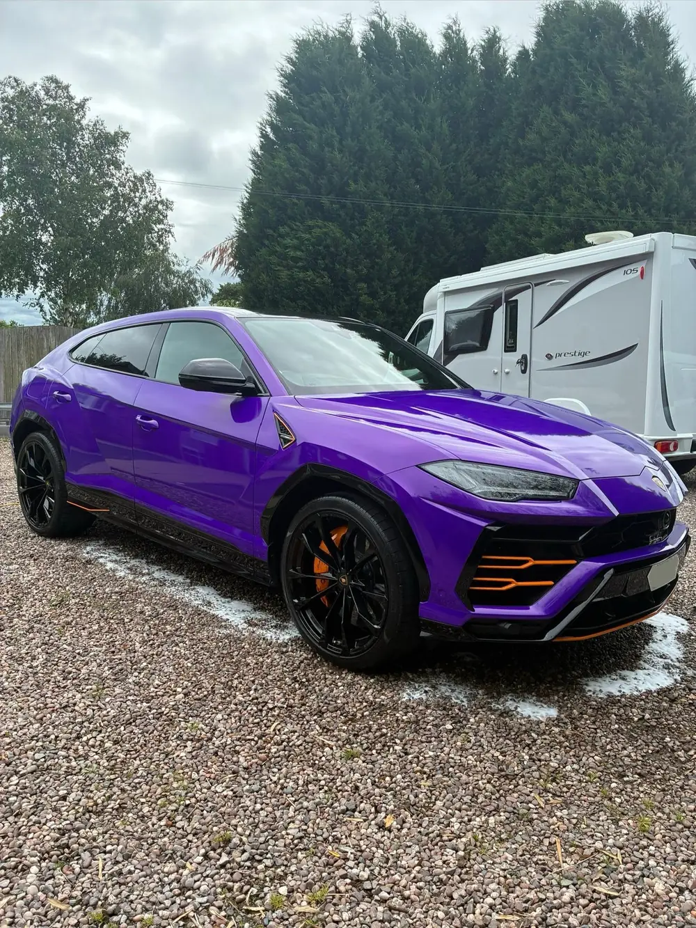 Lamborghini Urus after Stage 1 machine polish and ceramic coating in Cannock