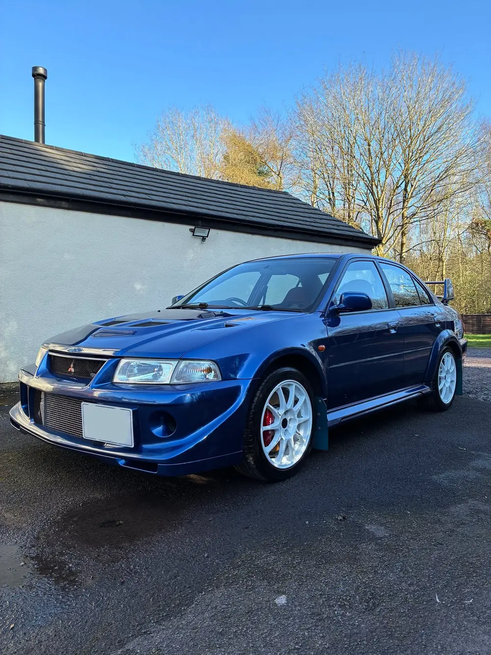 Mitsubishi Evo after machine polish and ceramic coating by Lux Auto Valeting in Four Ashes