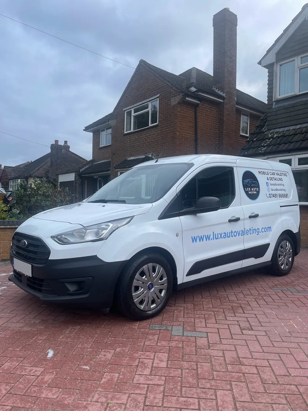 Lux Auto Valeting mobile van, fully equipped for on-site valeting
